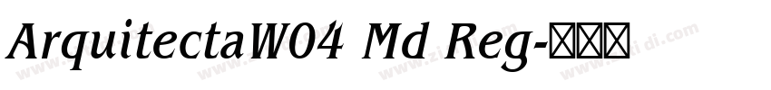 ArquitectaW04 Md Reg字体转换